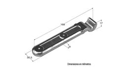 Large fixed nail 168